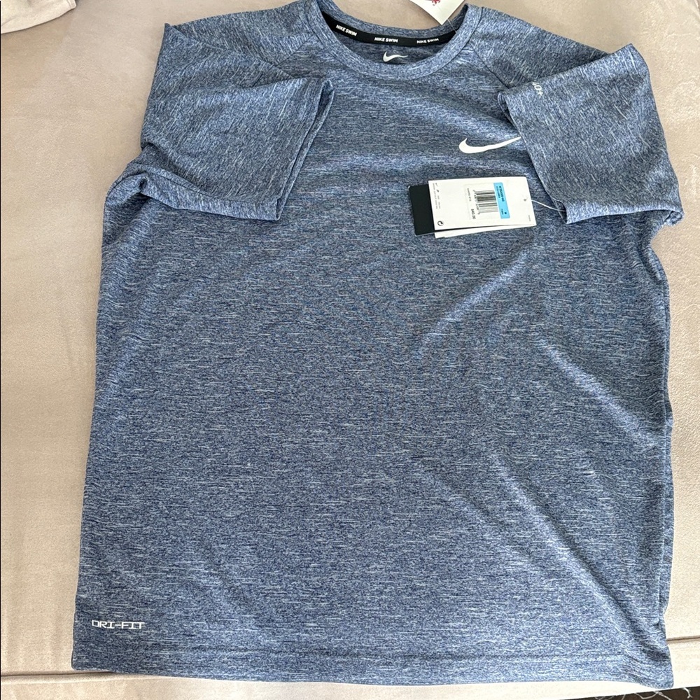 Nike Men's Heathered Blue Short Sleeve Tee